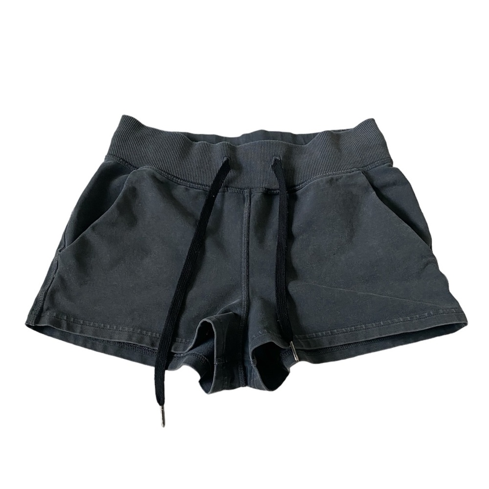 Lululemon Loop Back Short Black Gray Women’s Size 4